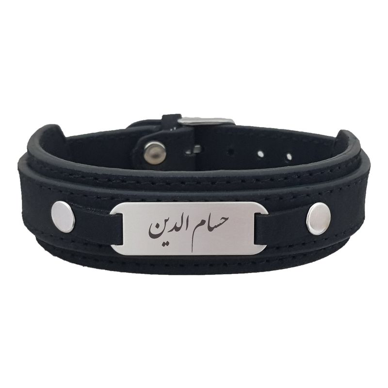 دستبند نقره مردانه ترمه ۱ مدل حسام الدین کد dcsf0361